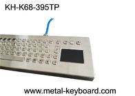 Vandal resistant 70 PC Ruggedized Keyboard Panel Mount layout with touchpad