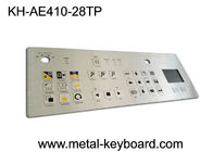IP65 Dustproof Rugged Industrial Metal Stainless Steel Keyboard with Touchpad