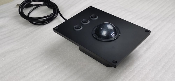 Big Size 60mm Black Trackball Mouse for Industrial Applications - Reliable Performance