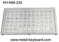 20mA PS2 Rugged Stainless Steel Keyboard 800dpi Panel Mount 66 Keys