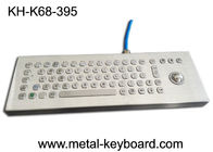 Desktop Industrial Computer Keyboard Stainless Steel Water Proof With Laser Trackball