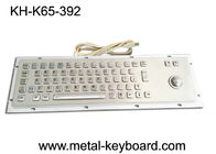 IP65 Waterproof Industrial PC Keyboard Stainless Steel 65 Keys With Trackball