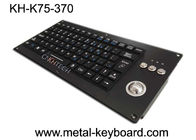 Silicone Ruggedized Keyboard Panel Mounted Vandal Resistant For Military / Transportation