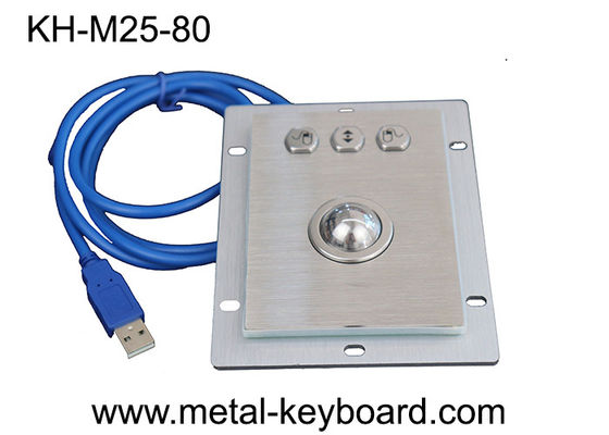 3 Buttons IP65 Mounted Rugged Industrial Computer Mouse Stainless Steel Lightweight