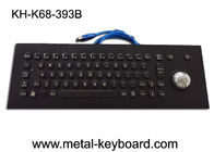 Panel Mount PS/2 PC Metal Keyboard With Laser Trackball
