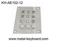 12 Keys 3x4 Layout Panel Mounted Keypad 2mm Actuation Stainless Steel