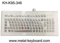 95 Keys PS2 USB Stainless Steel Keyboard FCC With Numeric Keypad