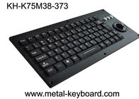 USB PS2 Metal 75 Keys Industrial Silicone Keyboard Silicone With Trackball