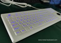 PS2 Rubber Industrial Silicone Keyboard Ruggedized Backlight With Trackball Mouse