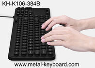 Ruggedized Industrial Silicone Rubber Keyboard 106 Keys With Plastic Trackball