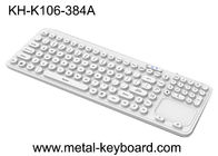 Resin Trackball 5VDC Industrial Silicone Keyboard FCC Numeric Desktop