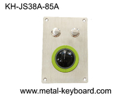 Resin Ball Industrial Trackball Mouse Waterproof Buttons With Metal Panel Mount