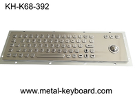 Vandalism Industrial Computer Keyboard Metal with Panel Mount Trackball