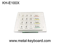 4x4 16 Keys Metal Keypad , Rugged stainless steel panel mount kiosk keypad