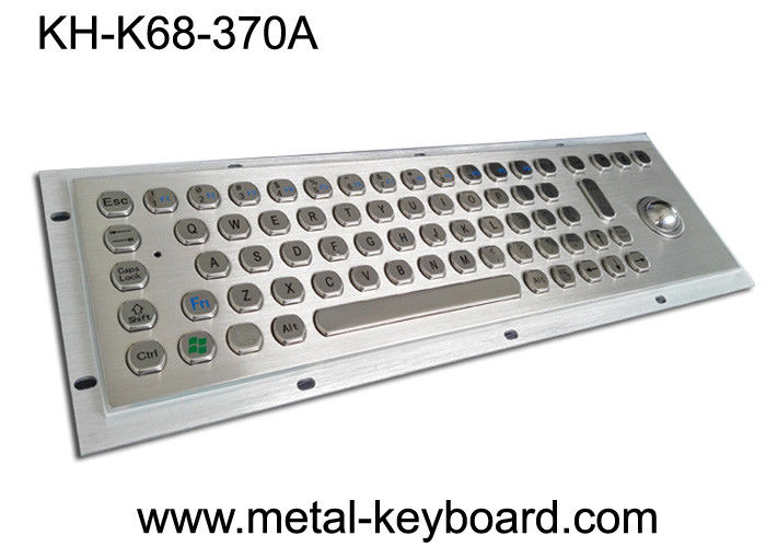 IP65 Explosion Proof Keyboard , Metal Industrial Keyboard With Trackball
