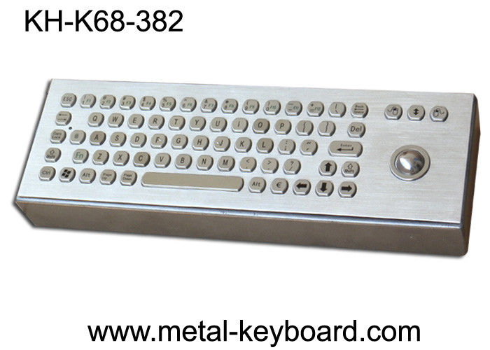 Vandal proof Industrial Computer Keyboard with trackball and 71 Keys