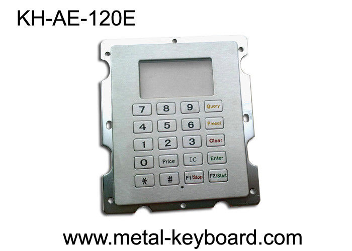 Stainless Steel Gas Station Rugged Keypad with 20 Keys , Panel Mount Keypad