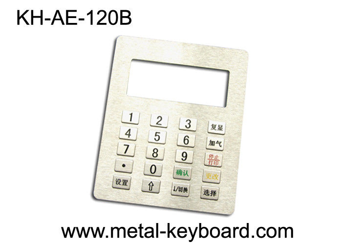 4 x 5 Metal Panel Mount Keypad with 20 Keys In 4x5 Matrix For Gas Station