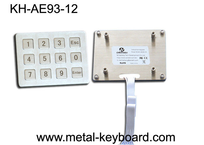 Customizable Rugged IP65 Water proof Metal Keypad with 16 Keys In 4x4 Layout