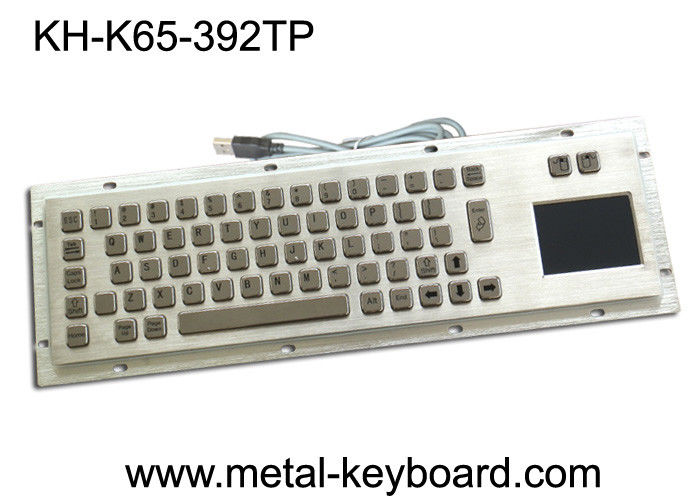 Dustproof Industrial Computer Keyboard Metal with touchpad and mouse keys