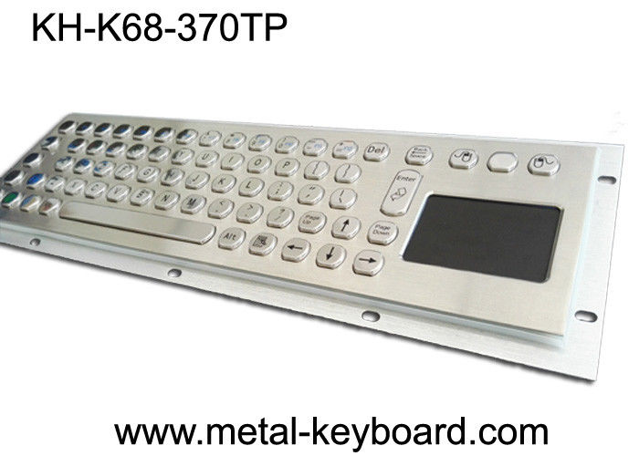 Stainless Steel Panel mount industrial pc keyboard with touchpad