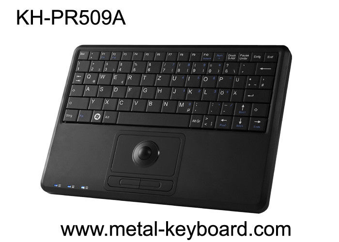 Industrial mini plastic computer keyboard with trackball mouse 78 Keys