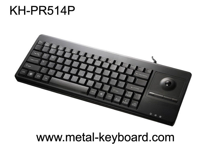 Self - service 81 keys Keyboard with integrated trackball , waterproof computer keyboard