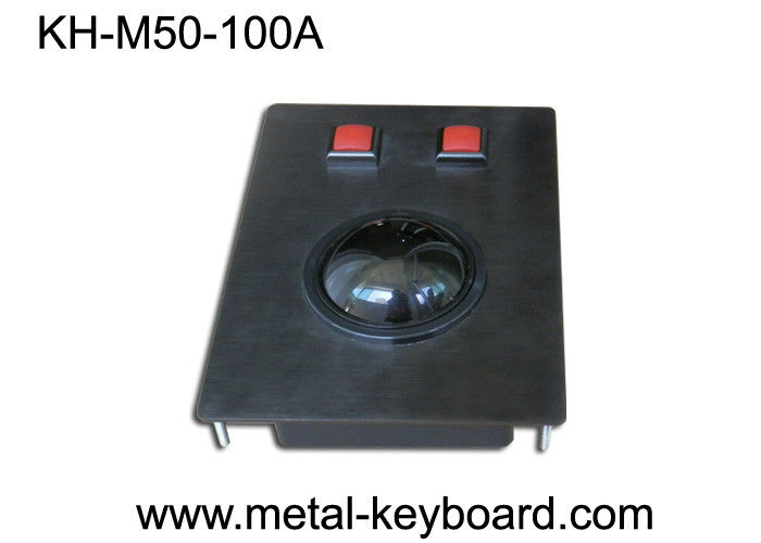 Metal Panel Mount Industrial Pointing Device Trackball Mouse Medical / Marine Applied
