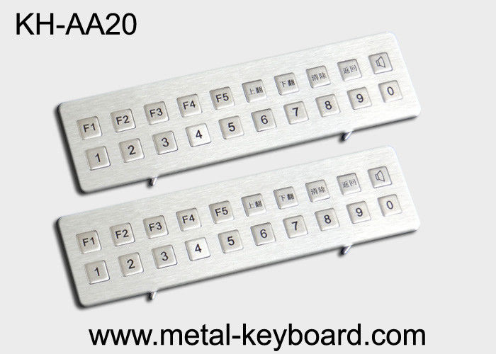 Kiosk Stainless steel Keyboard Vandal - proof , long life ruggedized keyboard