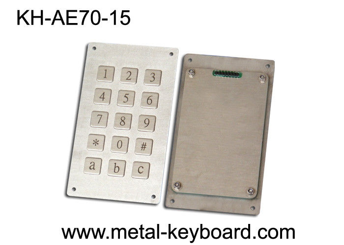 Metal Panel Mount  Keyboard with Anti - Vandalism , waterproof mechanical keyboard