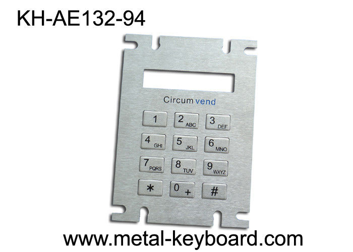 Customized Metal Panel Mount Keypad in 3x4 Matrix for LPG Filling Station