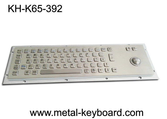 Rugged Industrial Stainless Steel Keyboard 65 Keys Waterproof