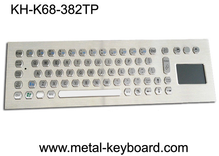 Rugged Vandal Proof Touchpad Keyboard Industrial With USB Port And 70 Keys