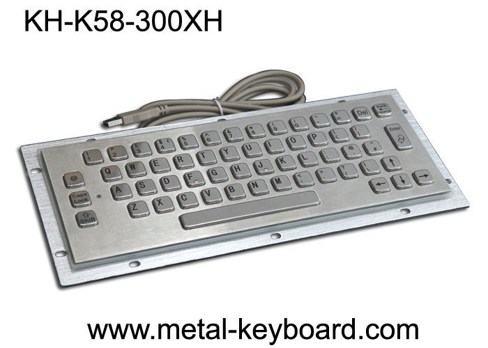 58 Keys Waterproof Panel Mount Keyboard Stainless Steel IP65