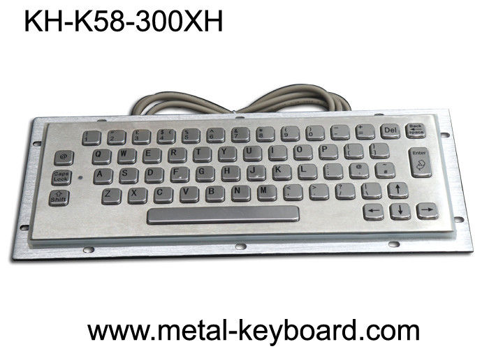 Waterproof Vandalproof Industrial Metal Keyboard Stainless Steel Customized Design