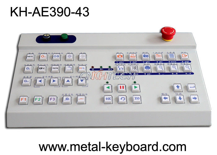 1.5mm Travel 43 Plastic Keys Ruggedized Desktop Keyboard