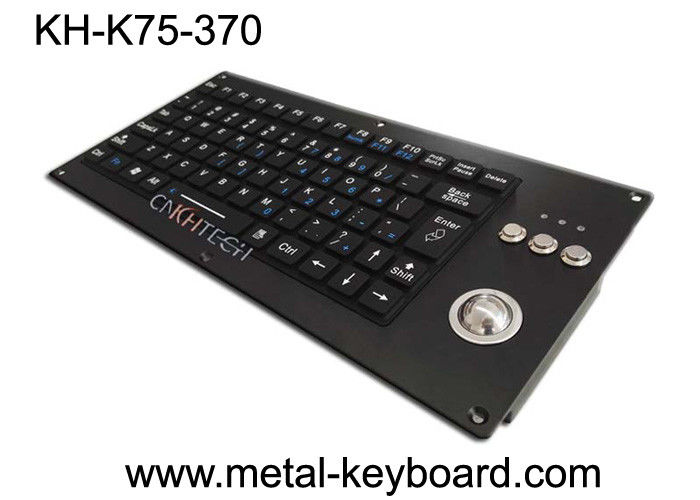 Silicone Ruggedized Keyboard Panel Mounted Vandal Resistant For Military / Transportation