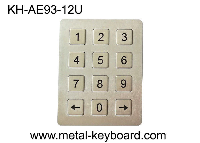 Customized Numeric Stainless Steel Keypad USB Interface Metal Dome Connect PCB Key