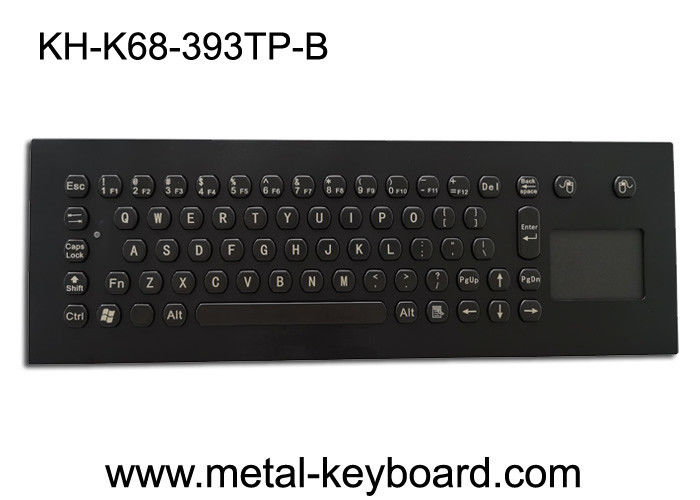USB PS2 IP65 Waterproof Metal Keyboard With Touchpad Mouse 5VDC