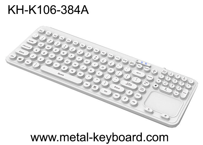 Resin Trackball 5VDC Industrial Silicone Keyboard FCC Numeric Desktop
