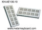 IP65 Rated Stainless Steel Keyboard , customisable ss keyboard 10 Super Size Keys