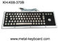IP65 Black Metal Computer Industrial Keyboard with Stainless steel Trackball