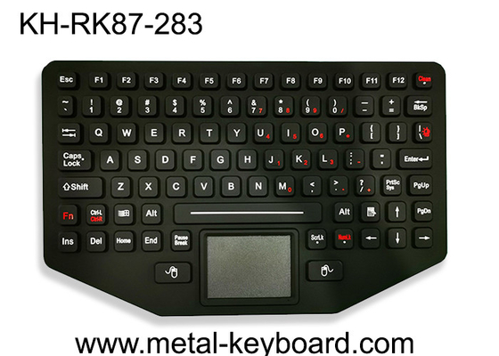 Military Portable Industrial Silicone Keyboard Ruggedized Backlight With Touchpad